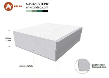 CALCIUM SULPHATE PANELS - Semi-encapsulated steel panels by CBI Europe - view 3